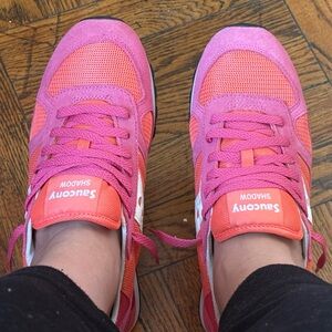 Saucony Shadow Fuschia & Orange Sneakers